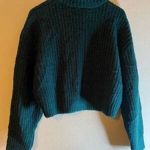 H&M Deep Teal Cowl Neck Sweater